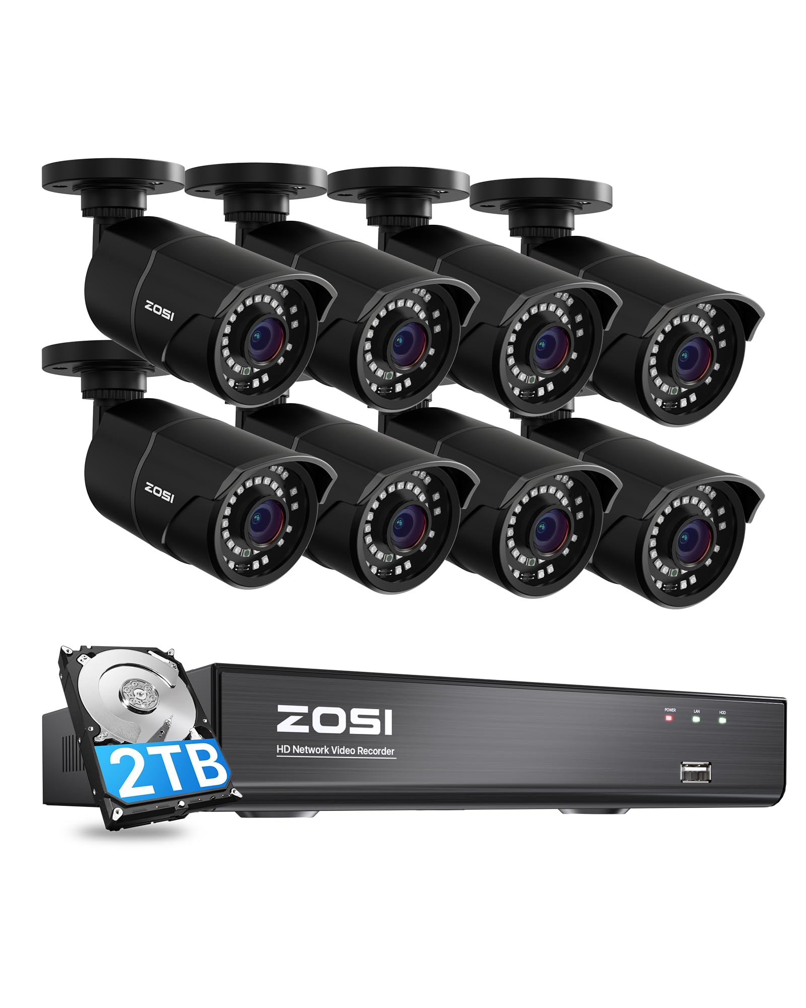 Amazon.co.jp: 【4K800万画素録画機 遠隔監視】3K 500万画素 poe防犯